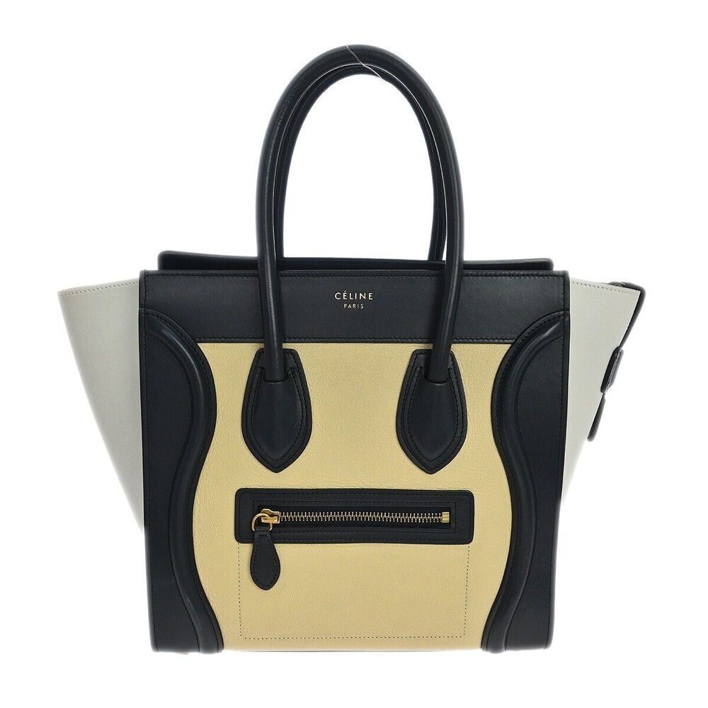 Celine Tricolor Luggage Leather Nano